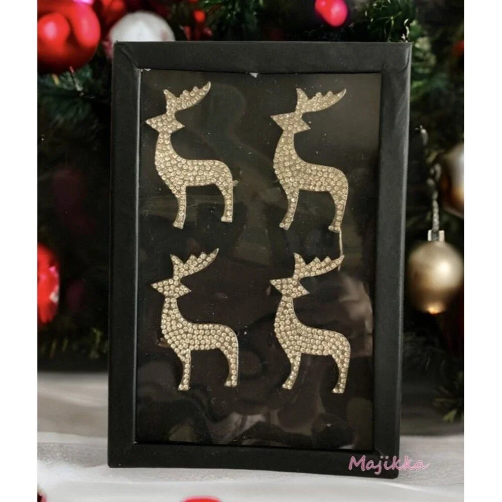 Tahari reindeer rhinestone